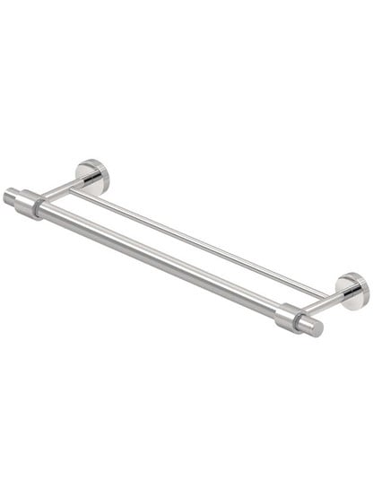 Sobe 24 inch Double Towel Bar in Polished Nickel.